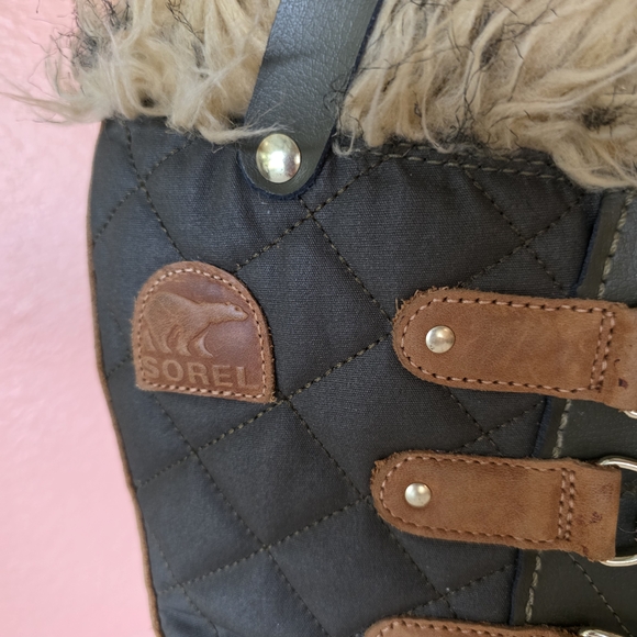 Sorel Tofino II 8 Waterproof Winter Boots Quilted Canvas Upper Leather Trim - Picture 2 of 13